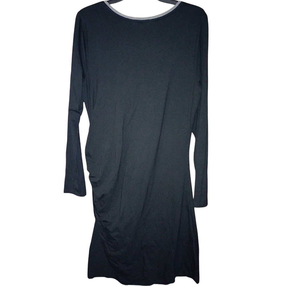 Athleta Carefree Long Sleeve Dress Black - Picture 3 of 5